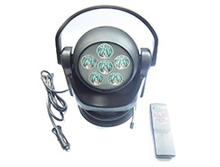 The rotation search lights (remote) with 6*5W lamp products