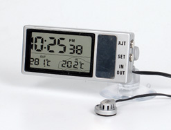 In-out digital transparent clock&thermometer