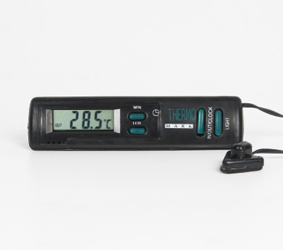 In-out thermometer with back light