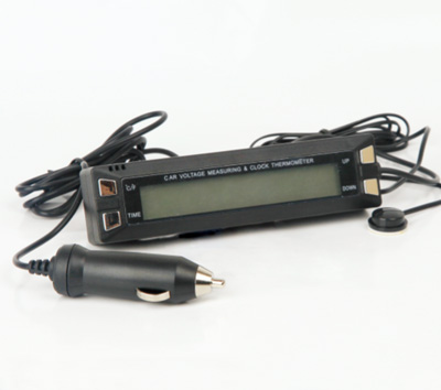 in/out thermometer with battery voltage display