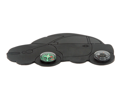 Dashboard anti slip mat w/compass & thermometer