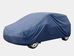 Car cover blue nylon