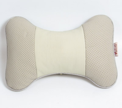 Leather neck pillow