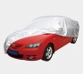 Car cover silver nylon