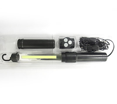 COB lamp (cigarette lighter plug + rechargeable battery)