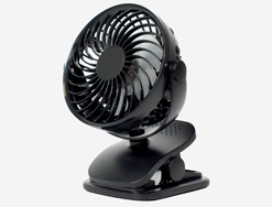 Rechargable car fan with clip